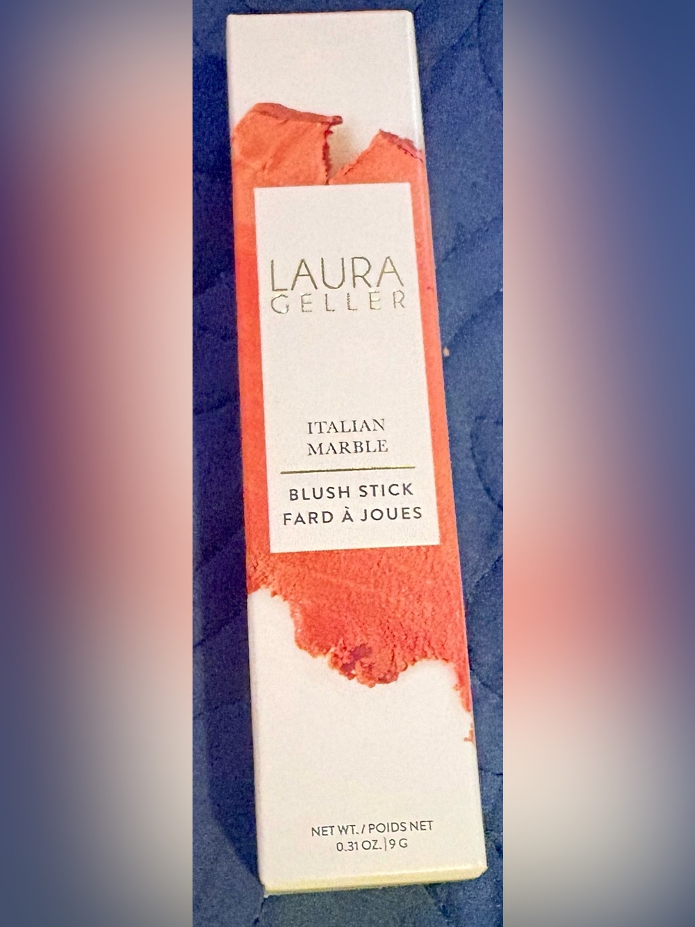 Laura Gellar Italian Marble Blush Stick. - Apricot Spritz
